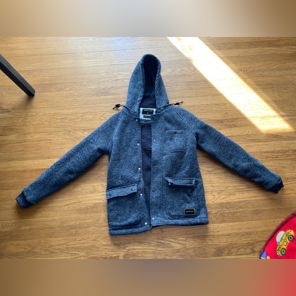 like new Quicksilver Sherpa hoodie